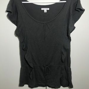 American Eagle ruffled blouse shirt